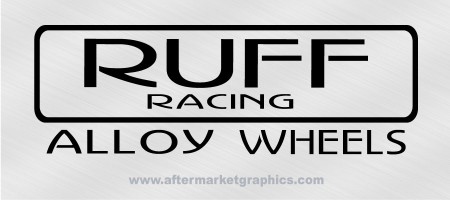 Ruff Racig Wheels Decals - Pair (2 pieces)